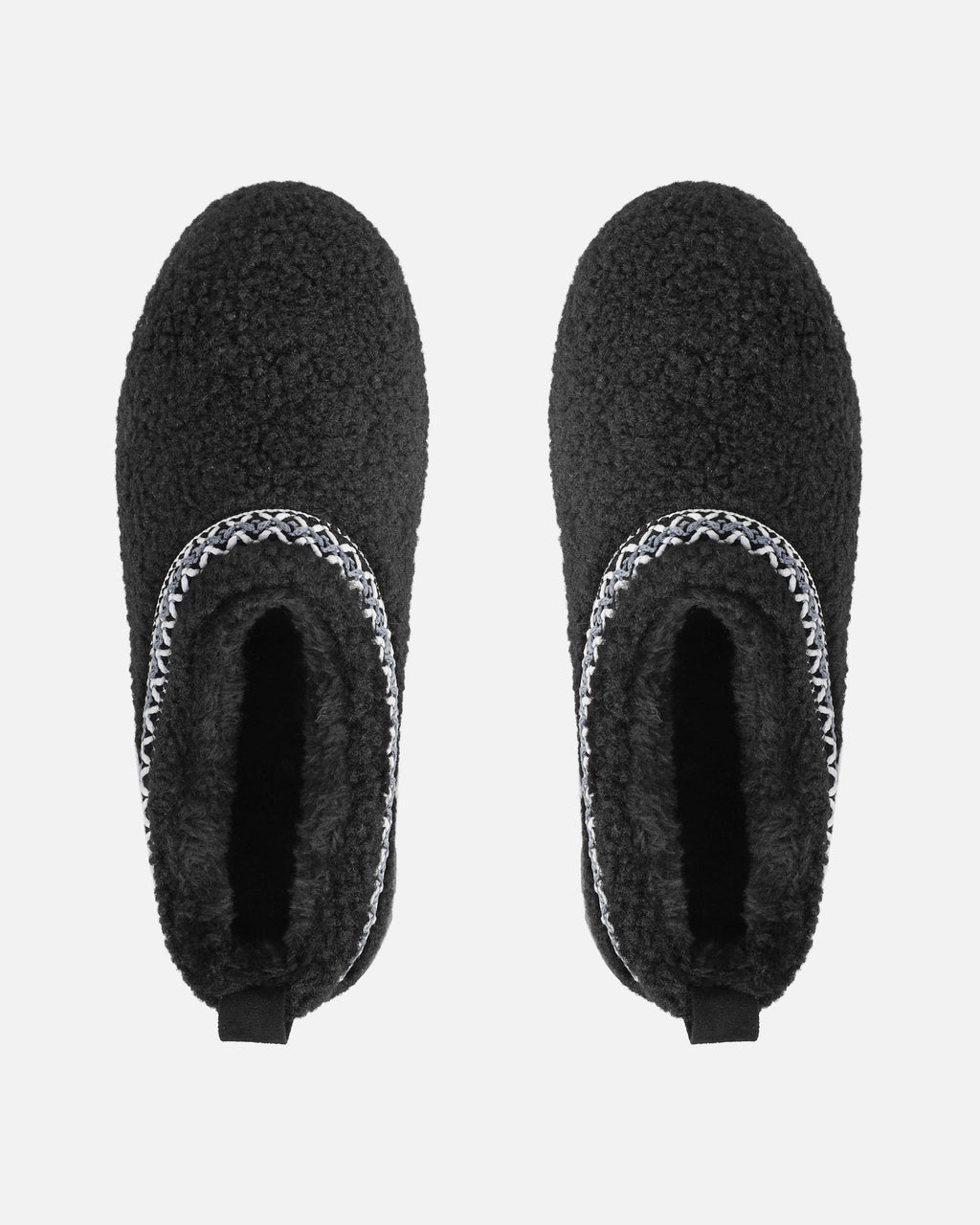Darick Black Borg Slippers