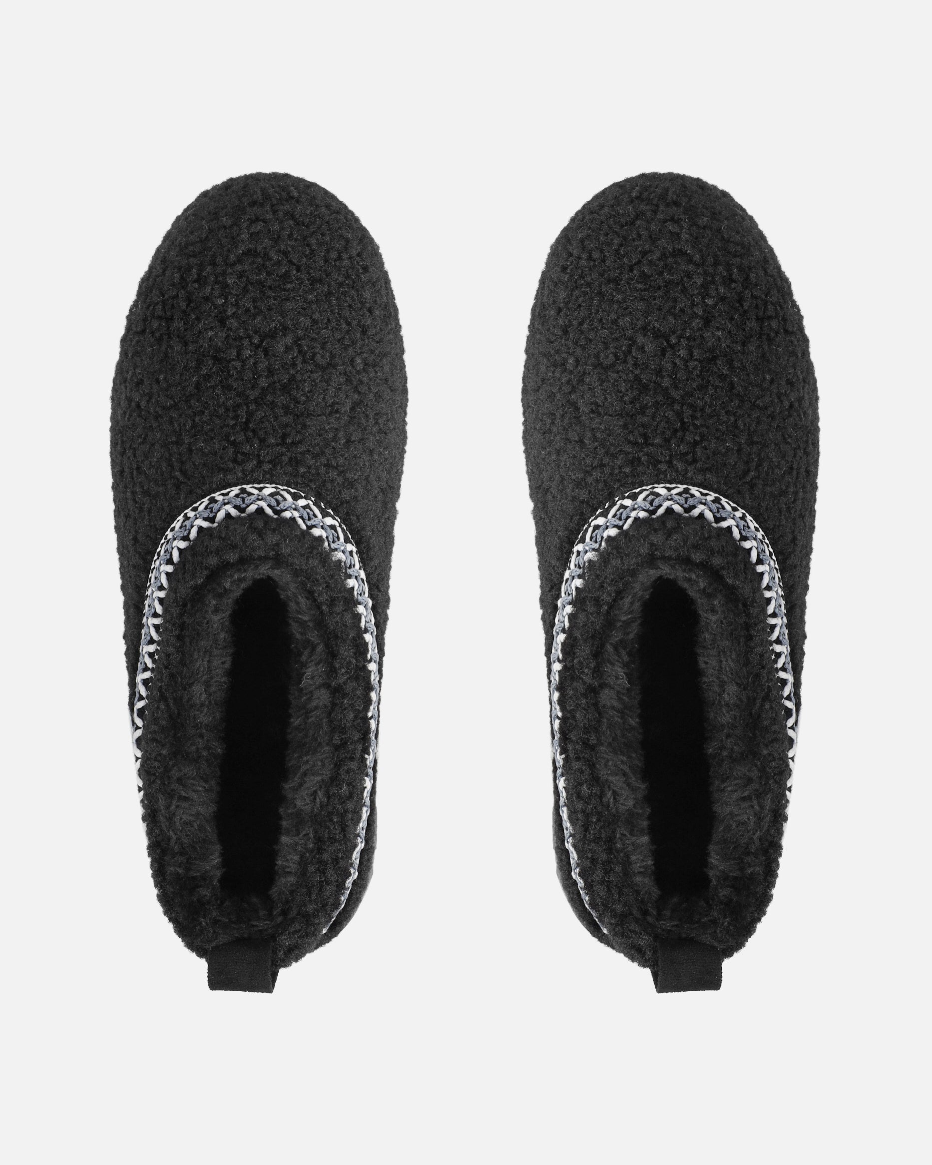 Darick Black Borg Slippers