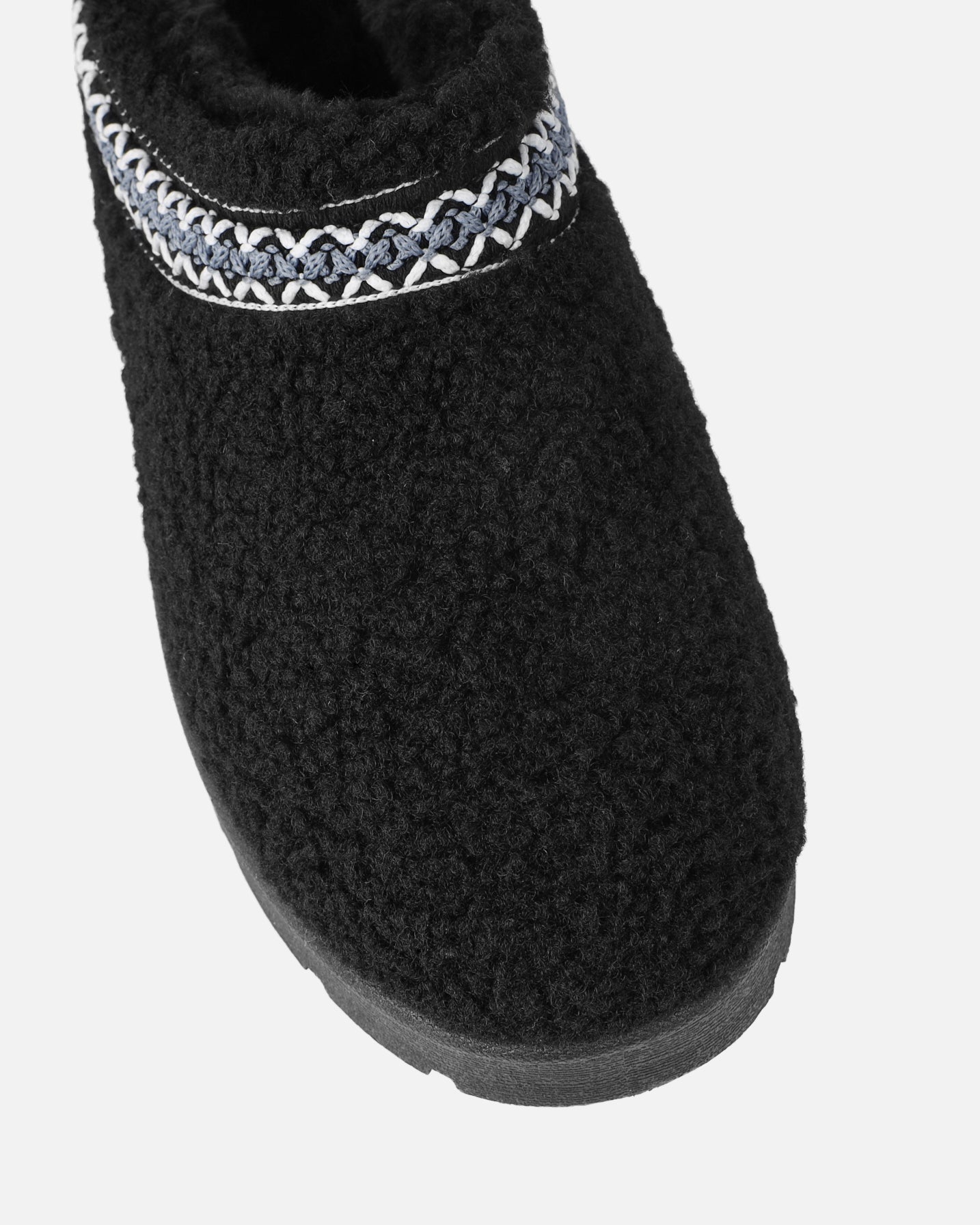 Darick Black Borg Slippers