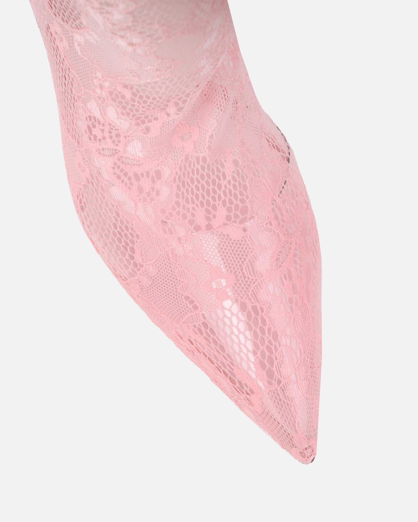 Pixxie Pink Lace Stiletto Heels