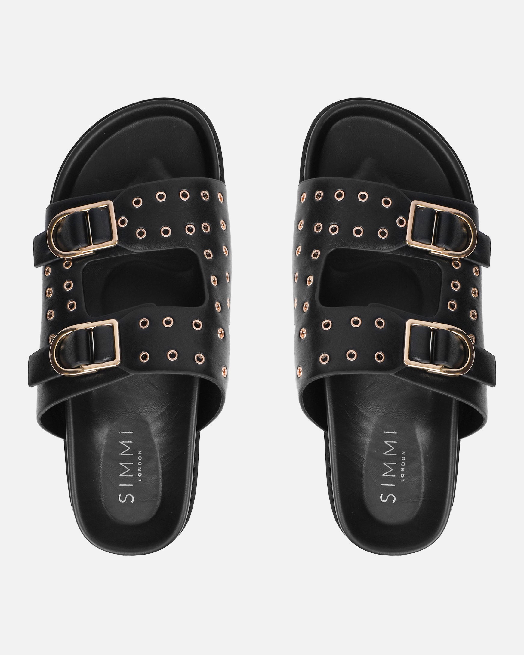 Tabi Black Slider Sandals