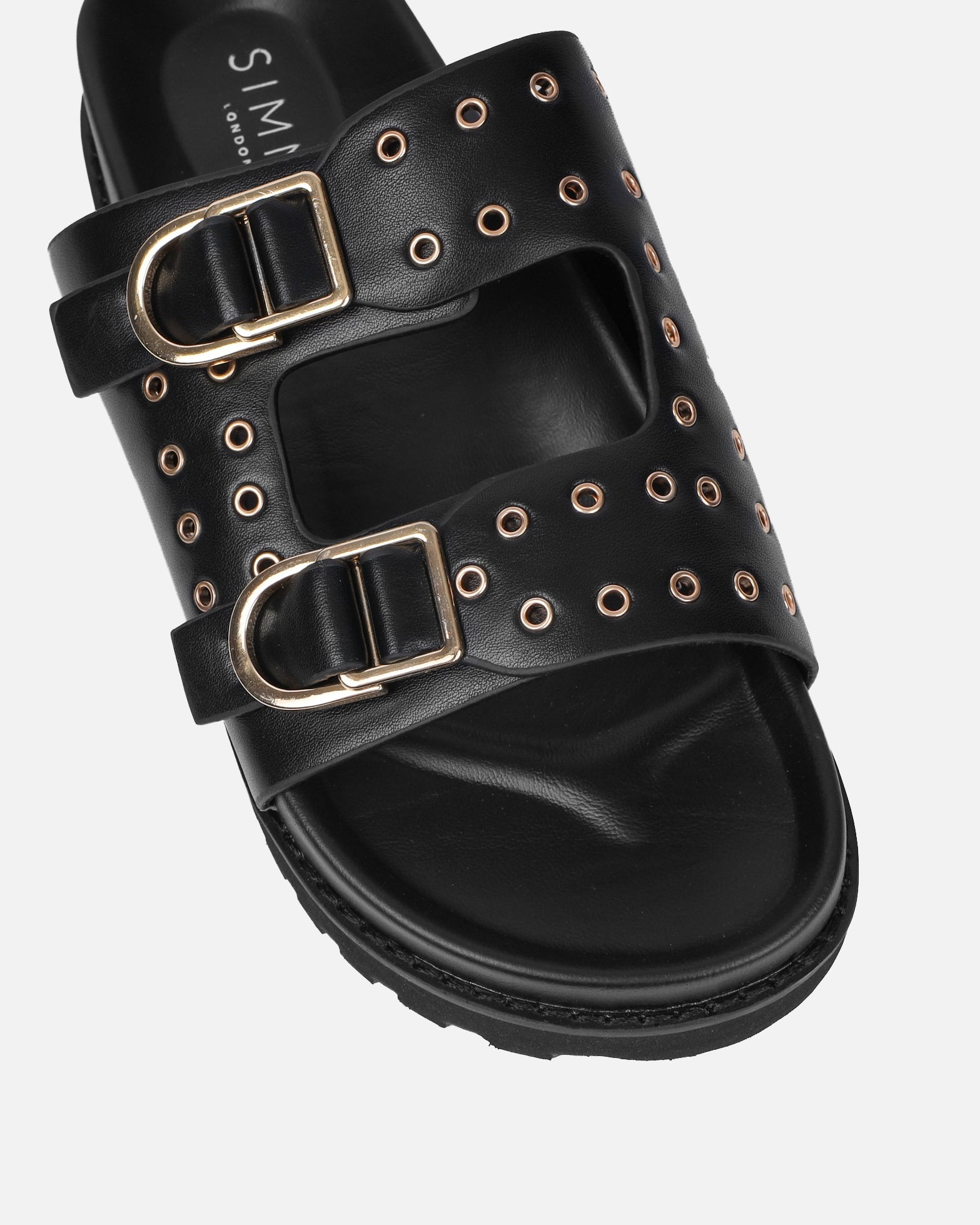 Tabi Black Slider Sandals