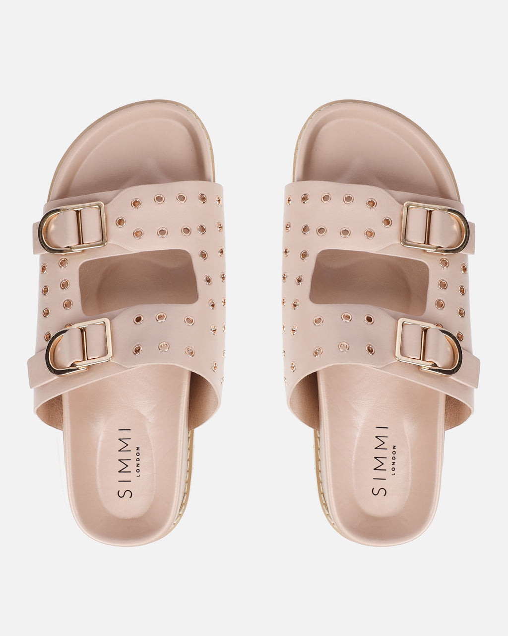 Tabi Nude Slider Sandals