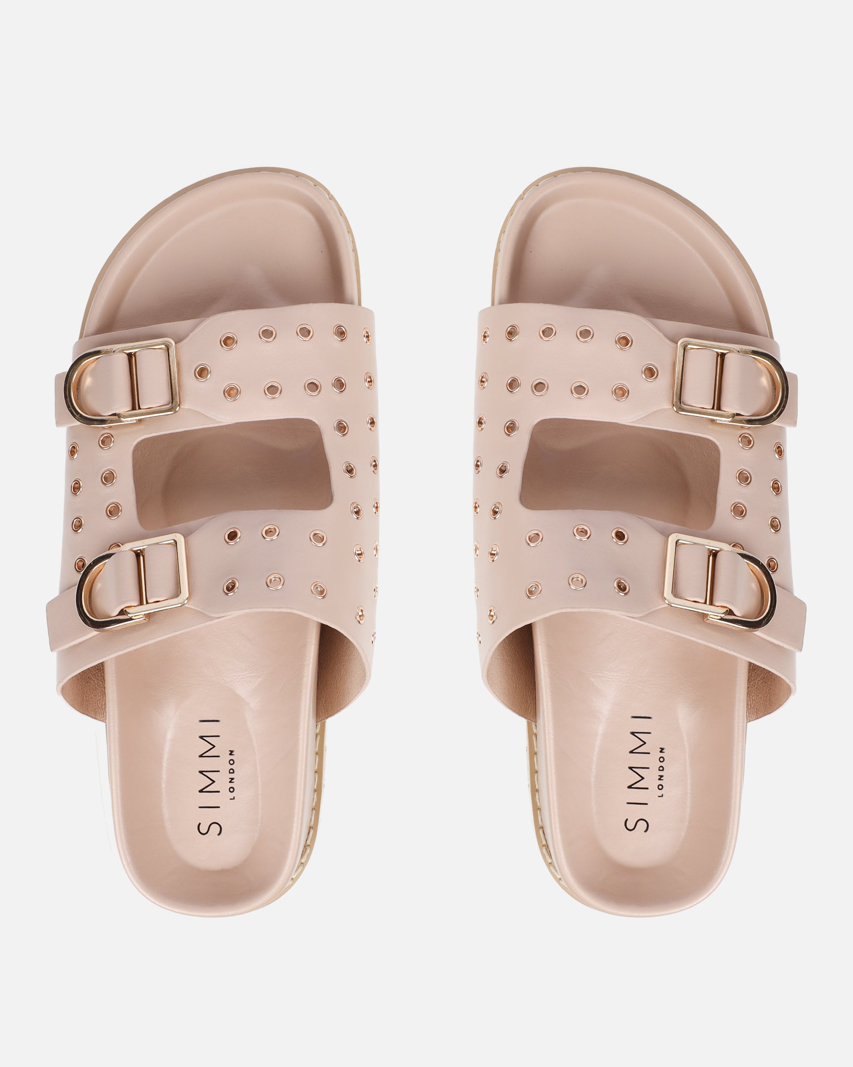 Tabi Nude Slider Sandals