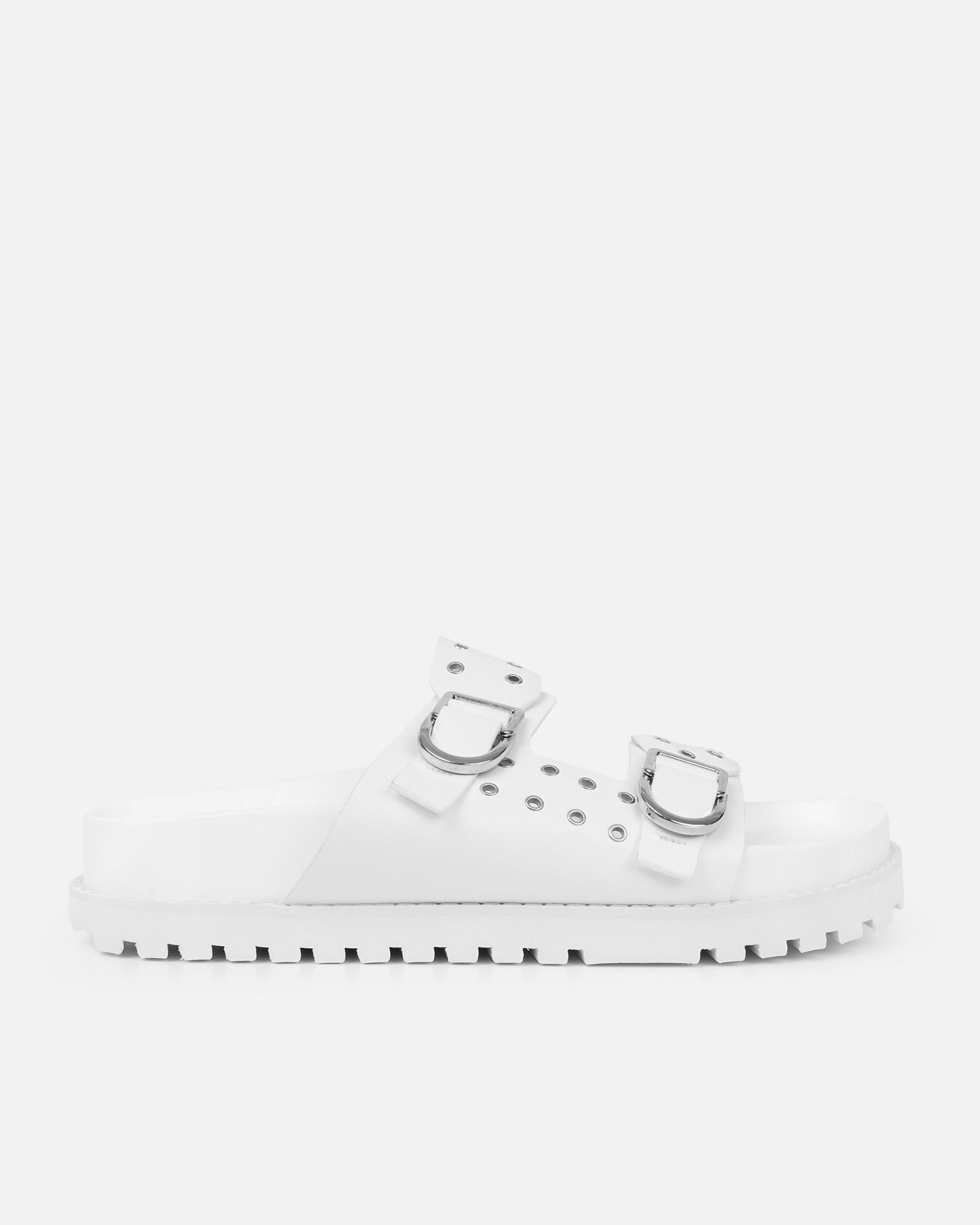 Tabi White Slider Sandals