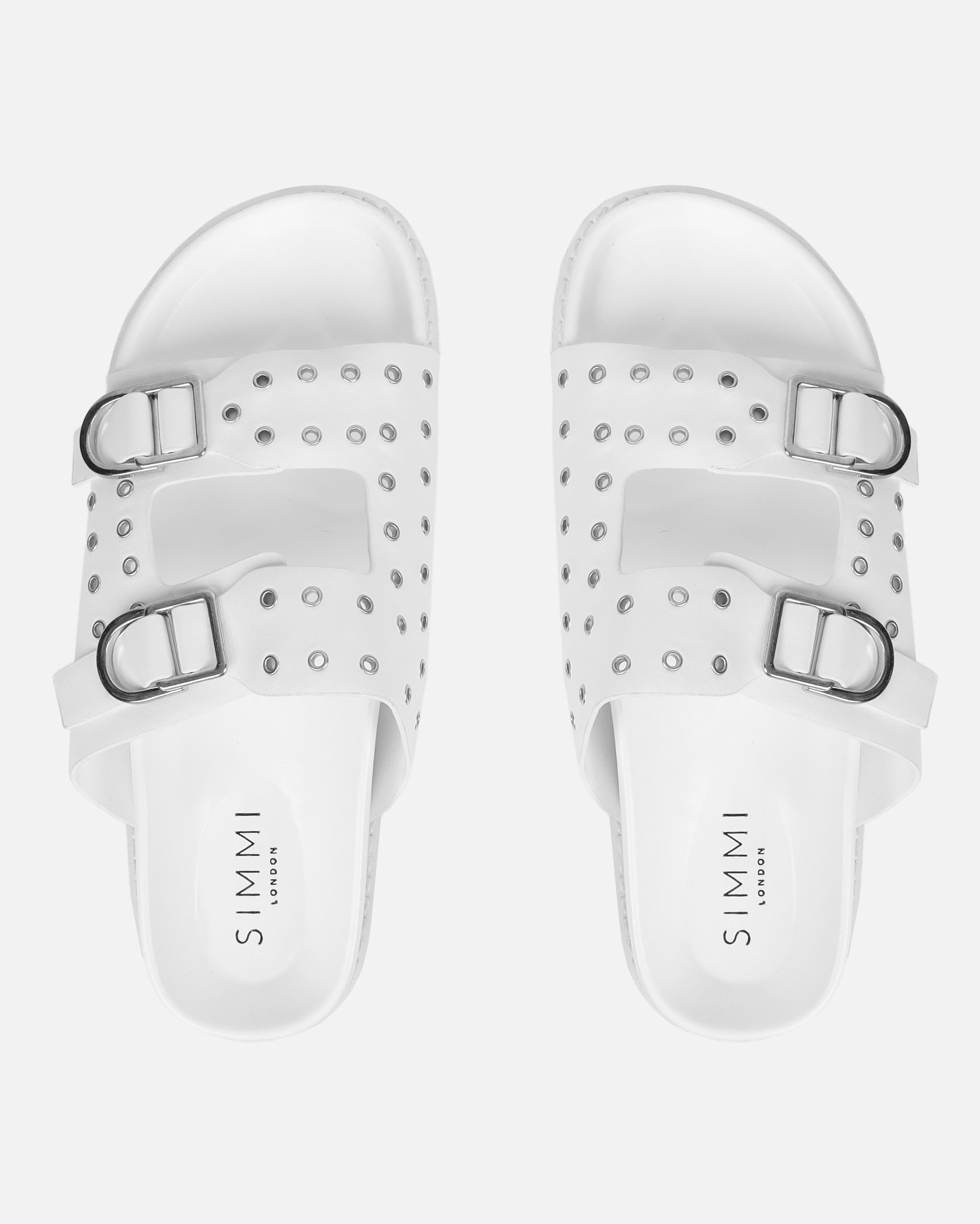 Tabi White Slider Sandals