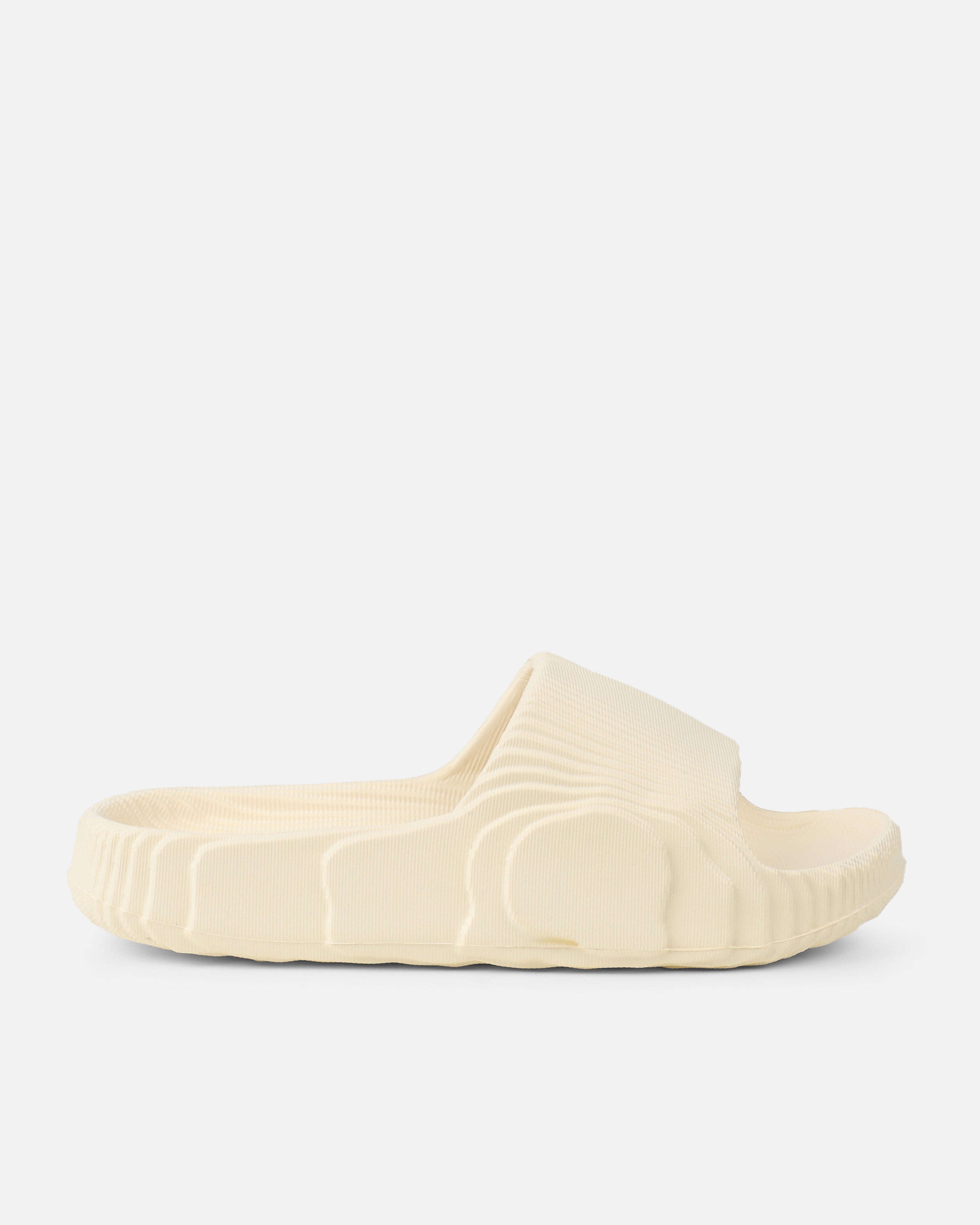 Tazia Cream Textured Moulded Flat Slides