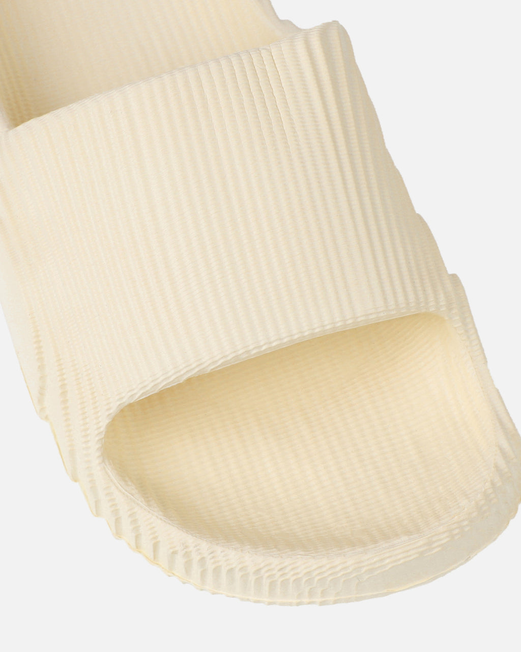Tazia Cream Textured Moulded Flat Slides