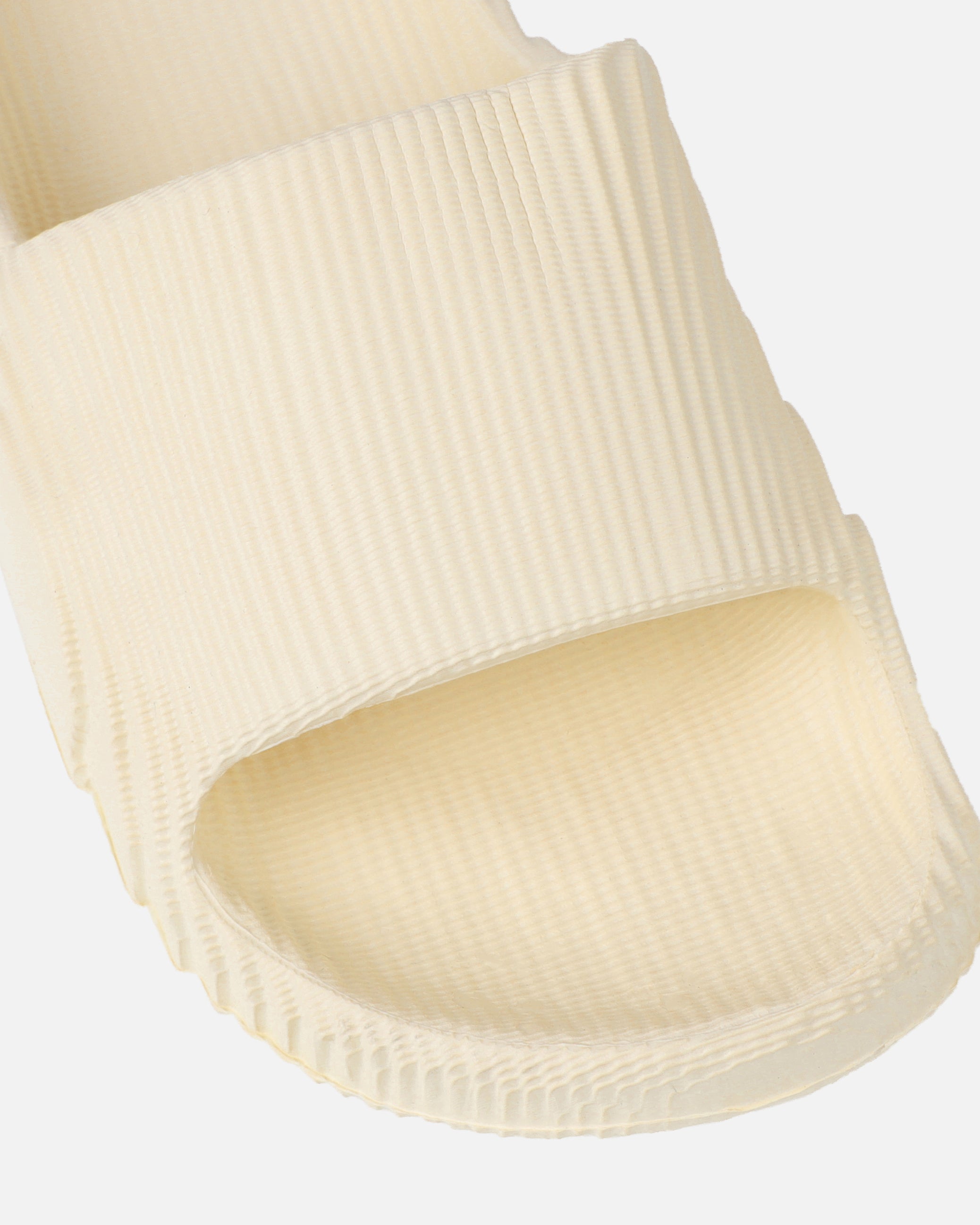 Tazia Cream Textured Moulded Flat Slides