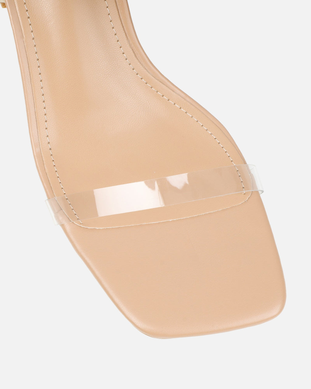 Thames Clear Nude Espadrille Block Heeled Sandals