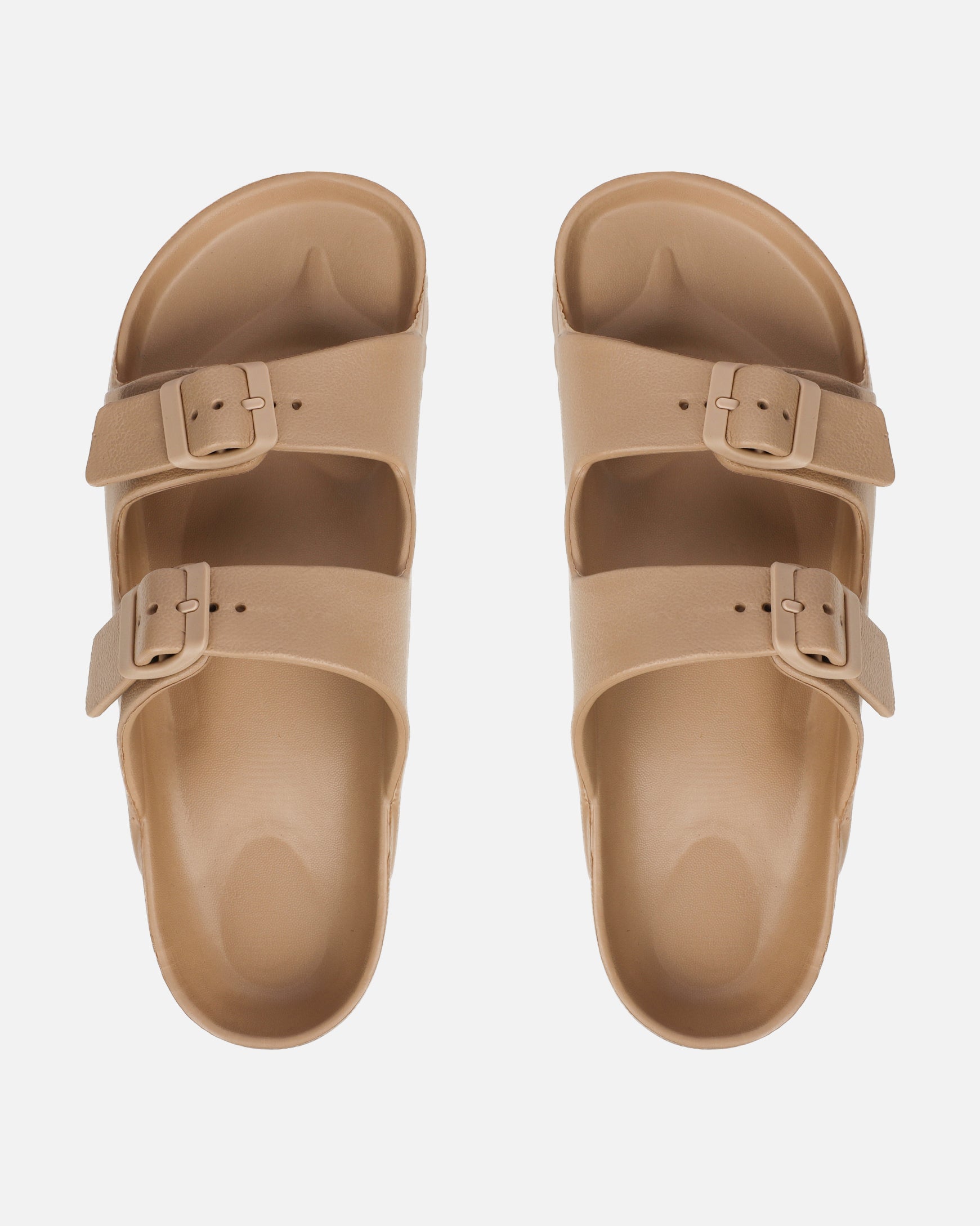 Tropix Mocha Double Strap Slide Sandals