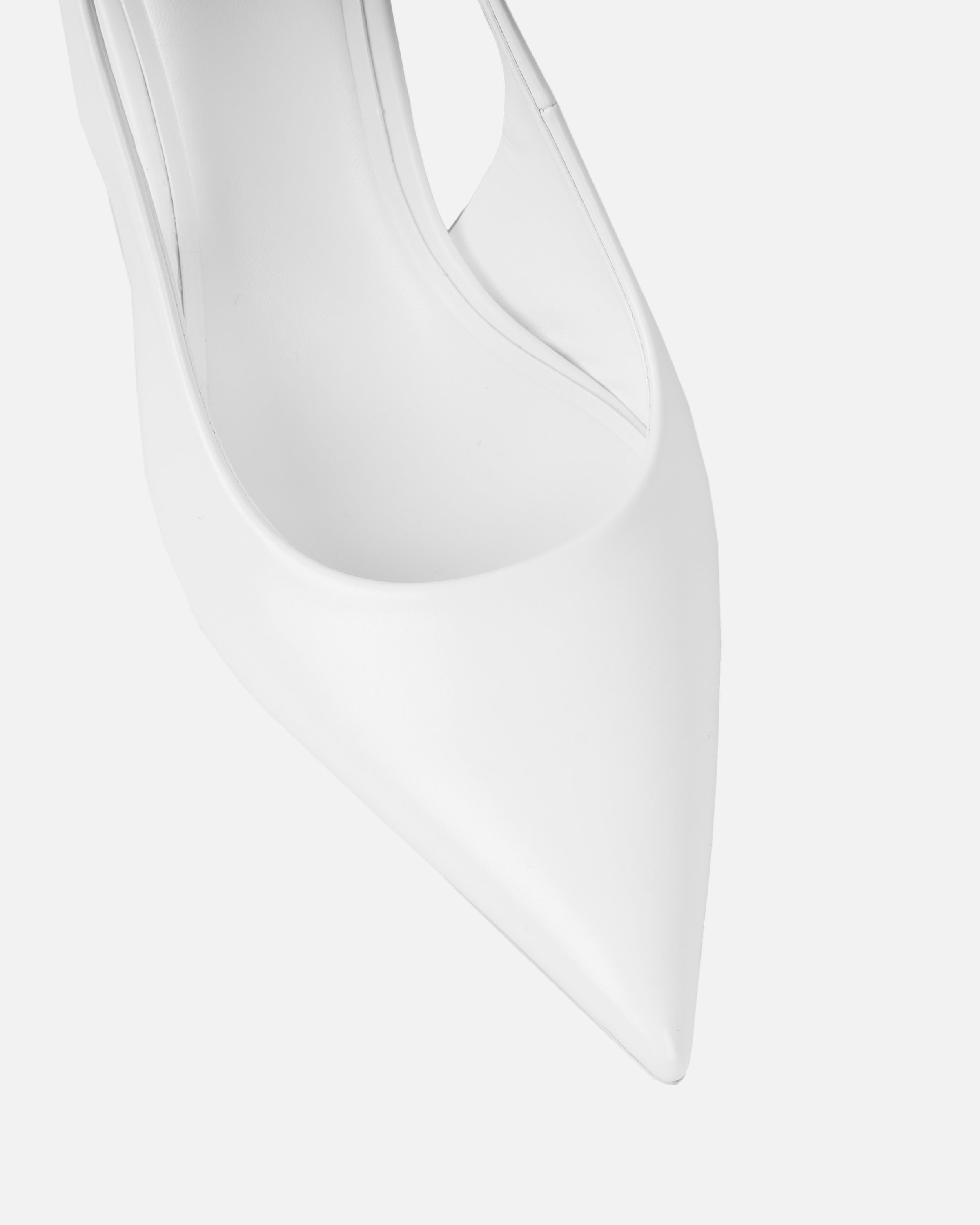 Liorra Wide Fit White Sling Back Court Shoes
